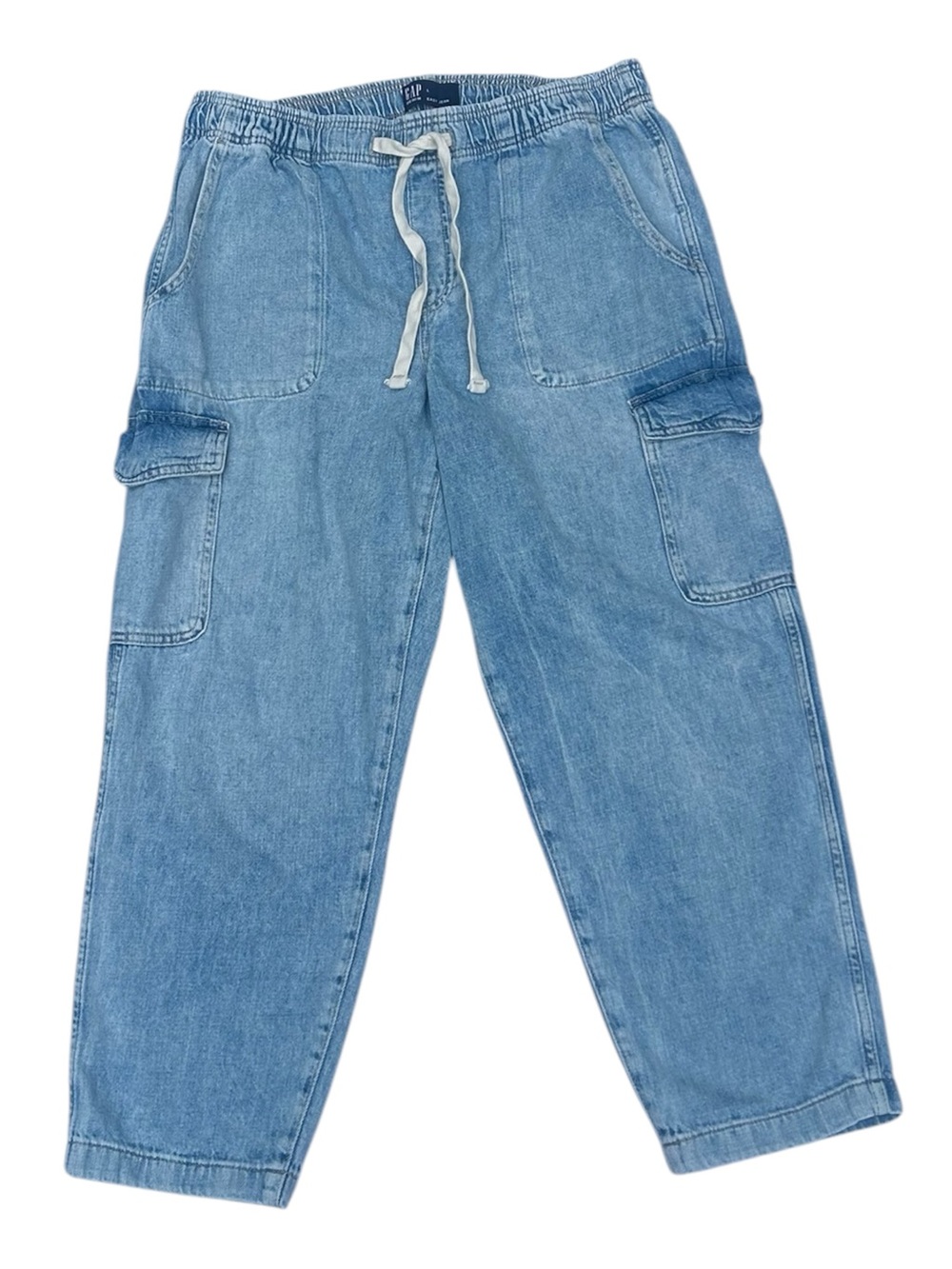 GAP NWOT Women’s Mid Rise Pull On Easy Cargo Jeans